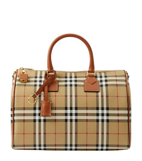 burberry bowling bag purse|Burberry foldover pocket bag.